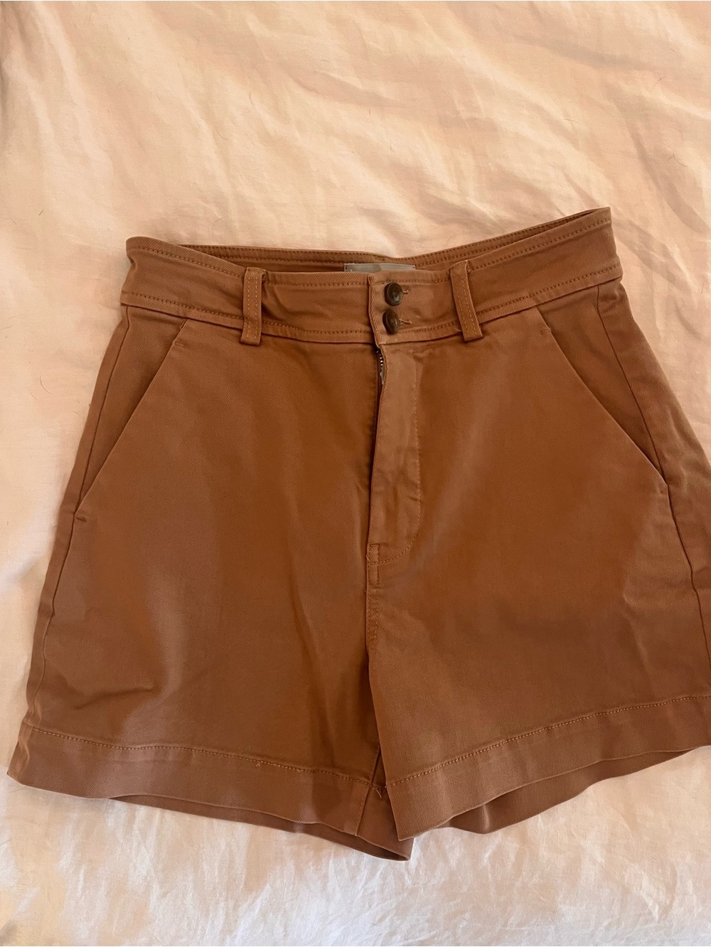 Everlane The Cotton Twill Short Size 4 Ochre